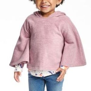 Pink Old Navy Fleece Hooded Toddler Poncho